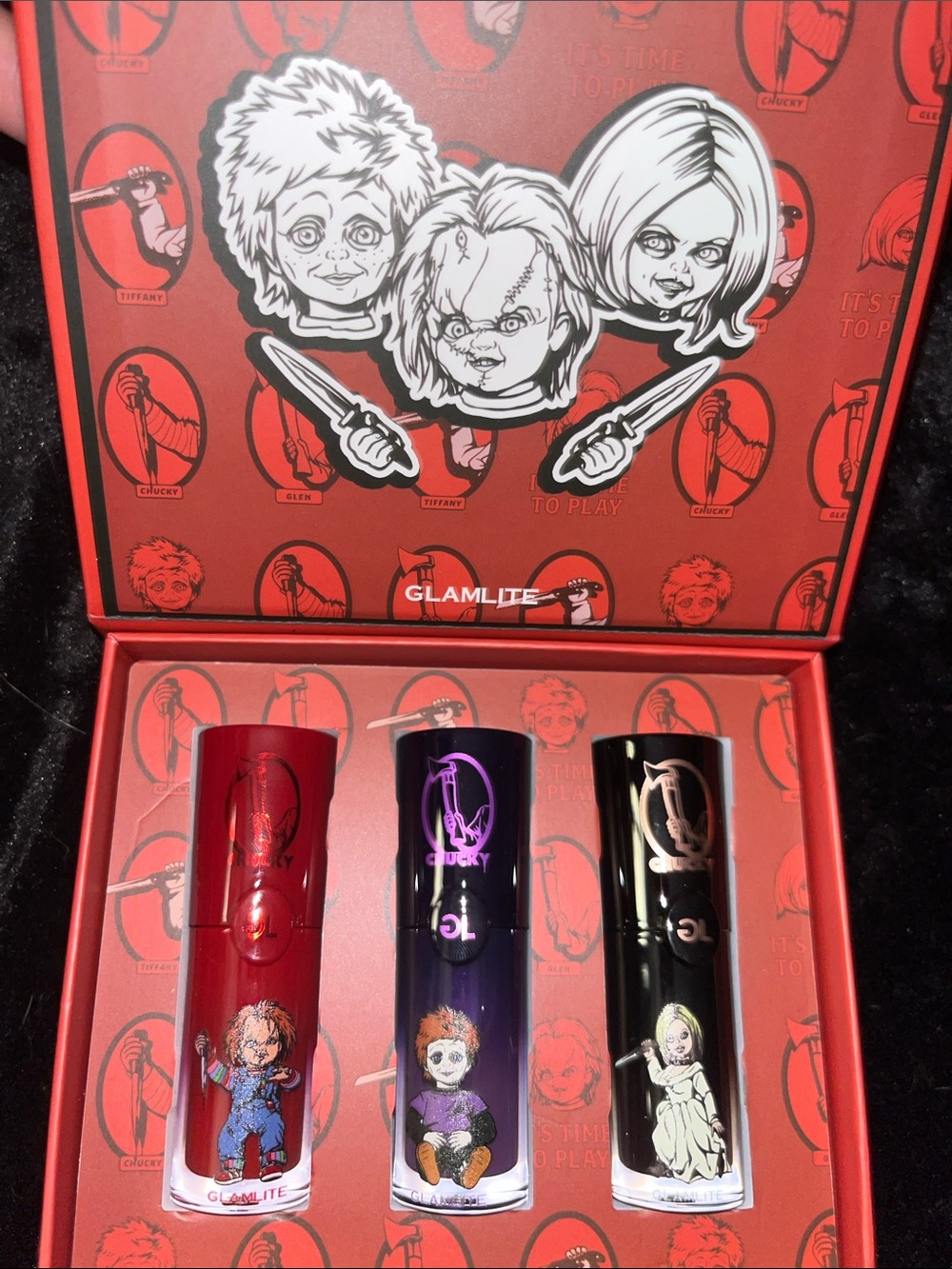 Glamlite X Chucky Family Lip Oil Set